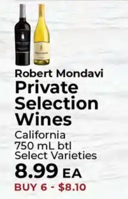 Sunset Foods Robert Mondavi Private Selection Wines offer