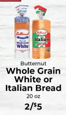 Sunset Foods Butternut Whole Grain White or Italian Bread offer