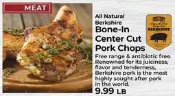 Sunset Foods All Natural Berkshire Bone-In Center Cut Pork Chops offer