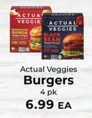 Sunset Foods Actual Veggies Burgers offer