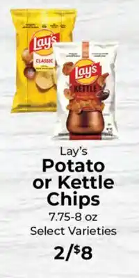 Sunset Foods Lay's Potato or Kettle Chips offer