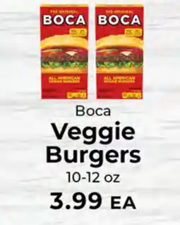 Sunset Foods Boca Veggie Burgers offer