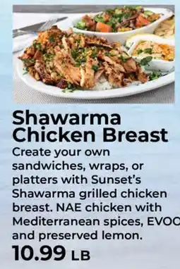 Sunset Foods Shawarma Chicken Breast offer
