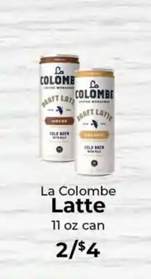 Sunset Foods La Colombe Latte offer