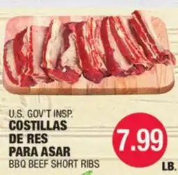 Carnicerias Jimenez U.S. GOV'T INSPI. COSTILLAS DE RES PARA ASAR offer