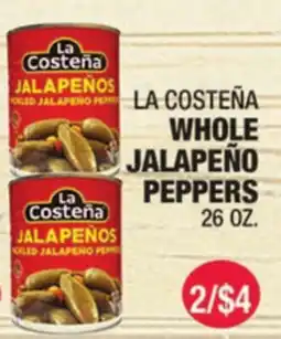 Carnicerias Jimenez LA COSTEÑA WHOLE JALAPEÑO PEPPERS offer