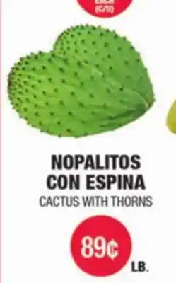 Carnicerias Jimenez NOPALITOS CON ESPINA offer