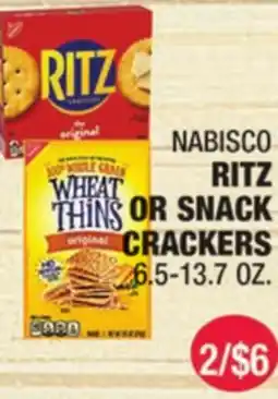 Carnicerias Jimenez NABISCO RITZ OR SNACK CRACKERS offer