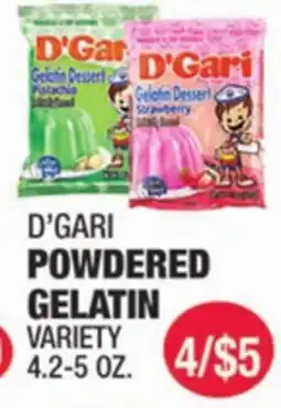 Carnicerias Jimenez D'GARI POWDERED GELATIN VARIETY offer