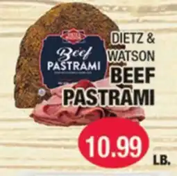 Carnicerias Jimenez DIETZ & WATSON BEEF PASTRAMI offer
