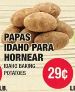 Carnicerias Jimenez PAPAS IDAHO PARA HORNEAR offer