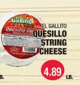 Carnicerias Jimenez EL GALLITO QUESILLO STRING CHEESE offer