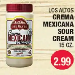 Carnicerias Jimenez LOS ALTOS CREMA MEXICANA SOUR CREAM offer