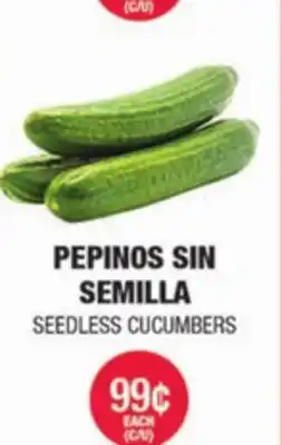 Carnicerias Jimenez SEEDLESS CUCUMBERS offer