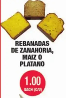 Carnicerias Jimenez REBANADAS DE ZANAHORIA, MAIZ O PLATANO offer