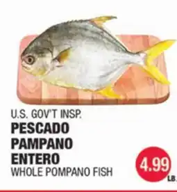 Carnicerias Jimenez U.S. GOV'T INSP. PESCADO PAMPAÑO ENTERO offer