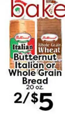 Rich's Fresh Market Italian Butternut Italian or Whole Grain Bread offer