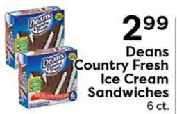 Rich's Fresh Market Deans Country Fresh Ice Cream Sandwiches offer