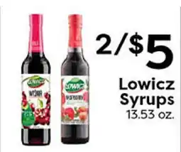 Rich's Fresh Market Lowicz Syrups offer