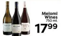 Rich's Fresh Market Melomi Wines offer