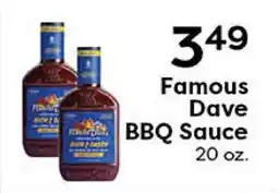Rich's Fresh Market Famous Dave BBQ Sauce offer