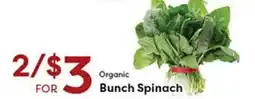 Rich's Fresh Market Organic Bunch Spinach offer