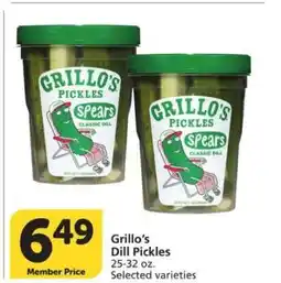 Albertsons Grillo's Dill Pickles offer