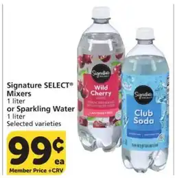 Albertsons Signature SELECT Mixers or Sparkling Water offer
