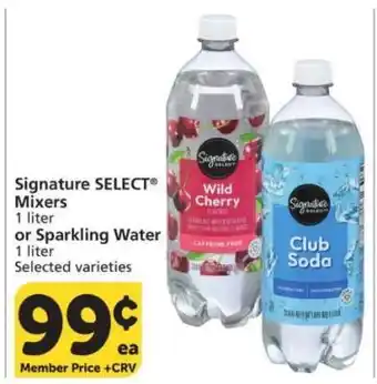 Signature SELECT Mixers or Sparkling Water