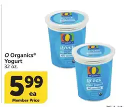 Albertsons O Organics Yogurt offer
