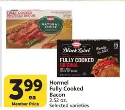 Albertsons Hormel Fully Cooked Bacon offer