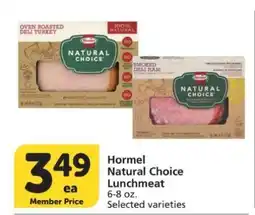 Albertsons Hormel Natural Choice Lunchmeat offer