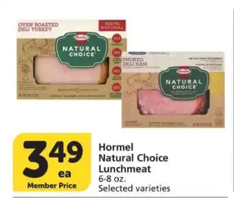 Albertsons Hormel Natural Choice Lunchmeat offer