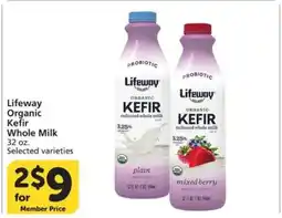 Albertsons Lifeway Organic Kefir Whole Milk offer