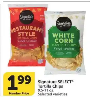Albertsons Signature Select Tortilla Chips offer