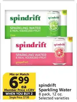 Albertsons Spindrift Sparkling Water offer
