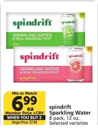 Albertsons Spindrift Sparkling Water offer