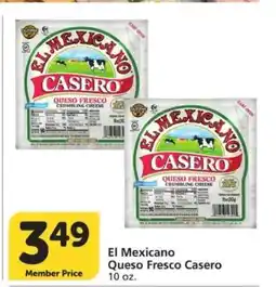 Albertsons El Mexicano Queso Fresco Casero offer