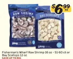 Winn Dixie Fisherman's Wharf Raw Shrimp or Bay Scallops offer