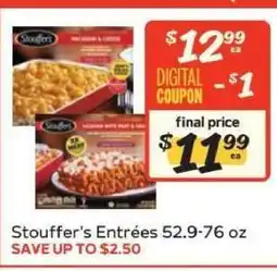 Winn Dixie Stouffer's Entrées offer
