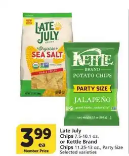 Albertsons Late July or Kettle Brand Chips offer