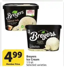 Albertsons Breyers Ice Cream offer