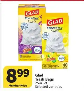 Albertsons Glad Trash Bags offer