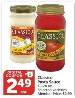 Albertsons Classico Pasta Sauce offer