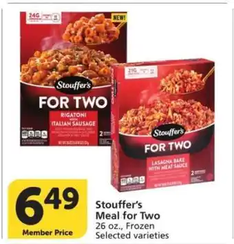 Albertsons Stouffer's Meal for Two offer