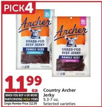 Albertsons Country Archer Jerky offer