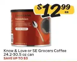 Winn Dixie Know & Love or SE Grocers Coffee offer