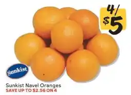 Winn Dixie Sunkist Navel Oranges offer