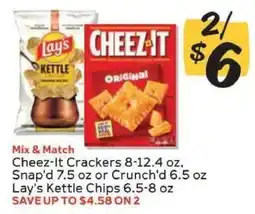 Winn Dixie Cheez-It Crackers & Lay's Kettle Chips offer