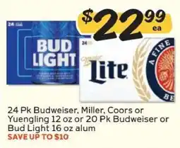 Winn Dixie Budweiser, Miller, Coors, Yuengling, Bud Light offer